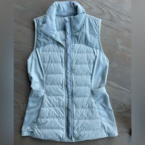 Lululemon gray down for it all vest size 6, like new
